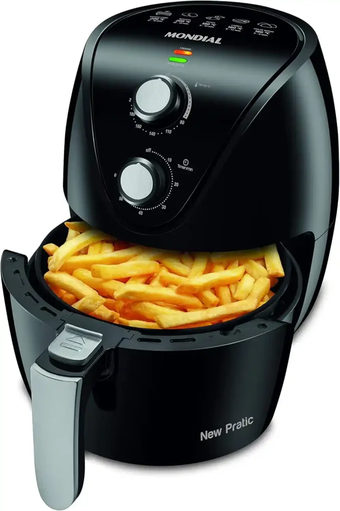 
Fritadeira Sem Óleo Air Fryer 3,5L, Mondial, Preto