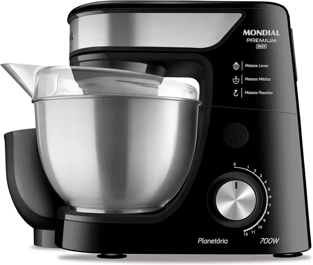 batedeira planetaria mondial premium inox