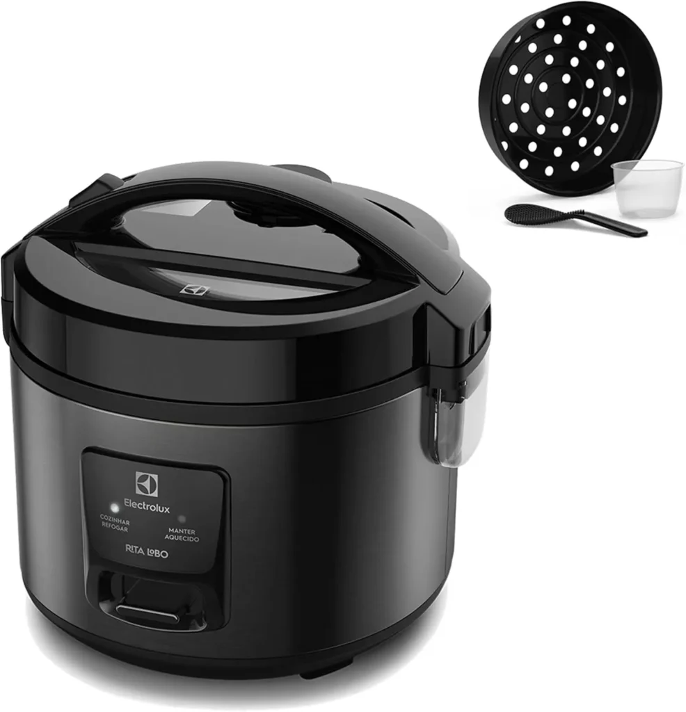 Panela de arroz Electrolux ERC10 Inox por Rita Lobo