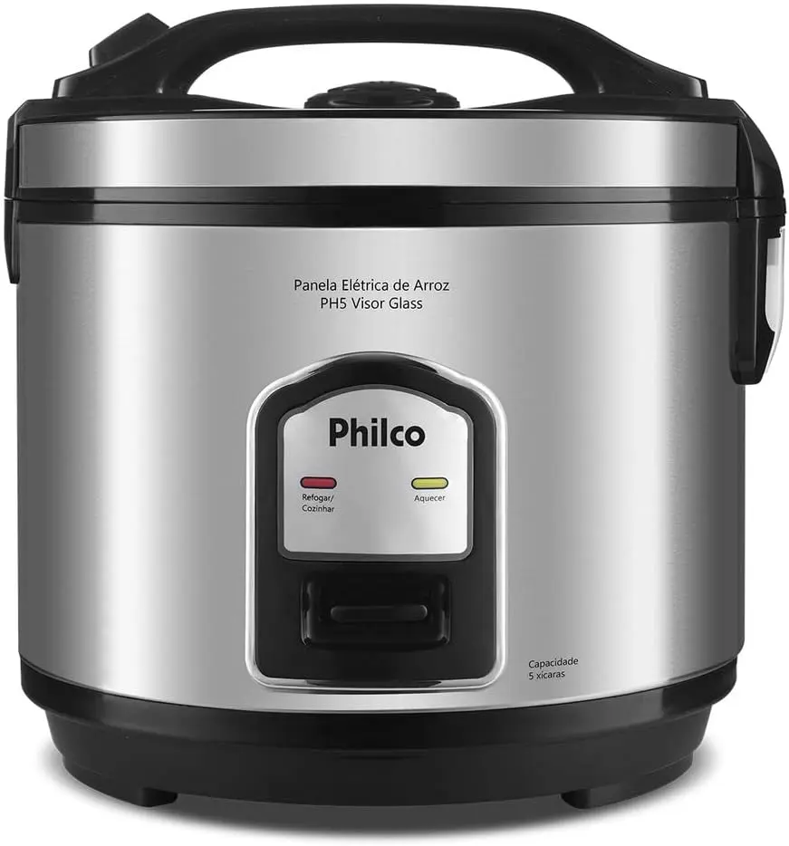 panela de arroz Philco PH5P Visor Glass Inox